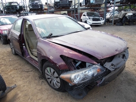 2008 HONDA ACCORD LX MAROON 4DR 2.4L AT A17594